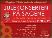 plakat julekonsert sagene