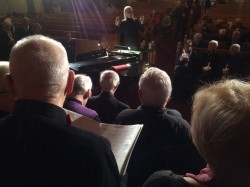 Stein forklarer, generalprøve i Sagene kirke 13.des 2017