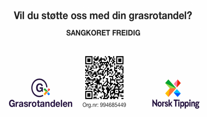 Scan med telefonen din, så kommer du rett til Norsk Tippings grasrot-side.